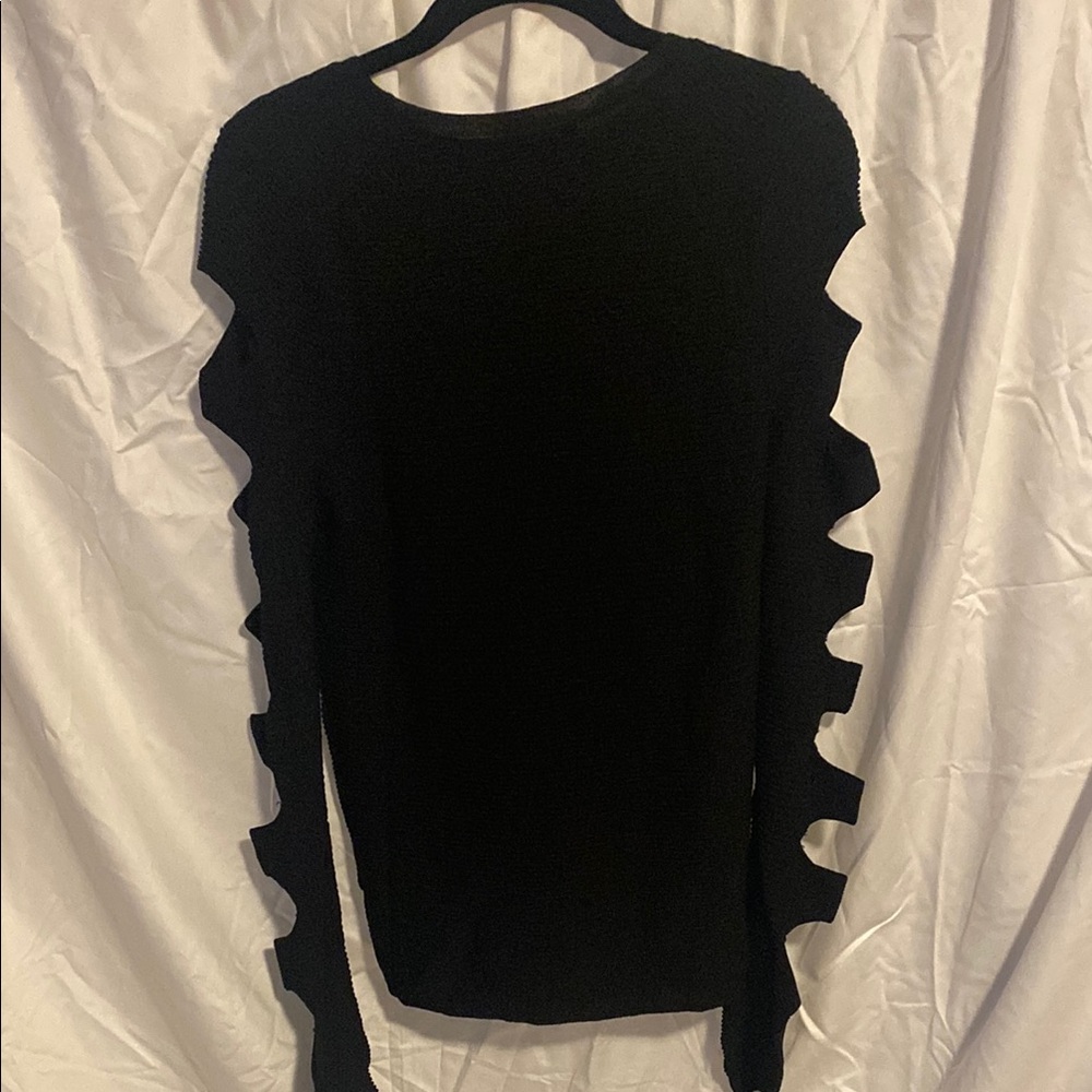 Skull Cashmere Slash Crewneck Sweater - Picture 3 of 4